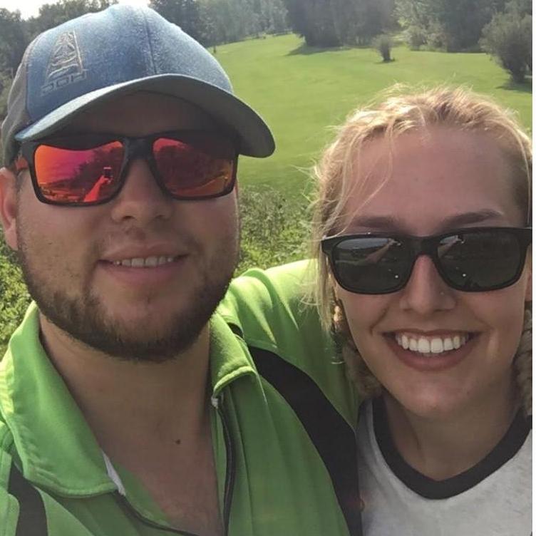 July 29, 2018- Our first date at the Heart River Golf Course