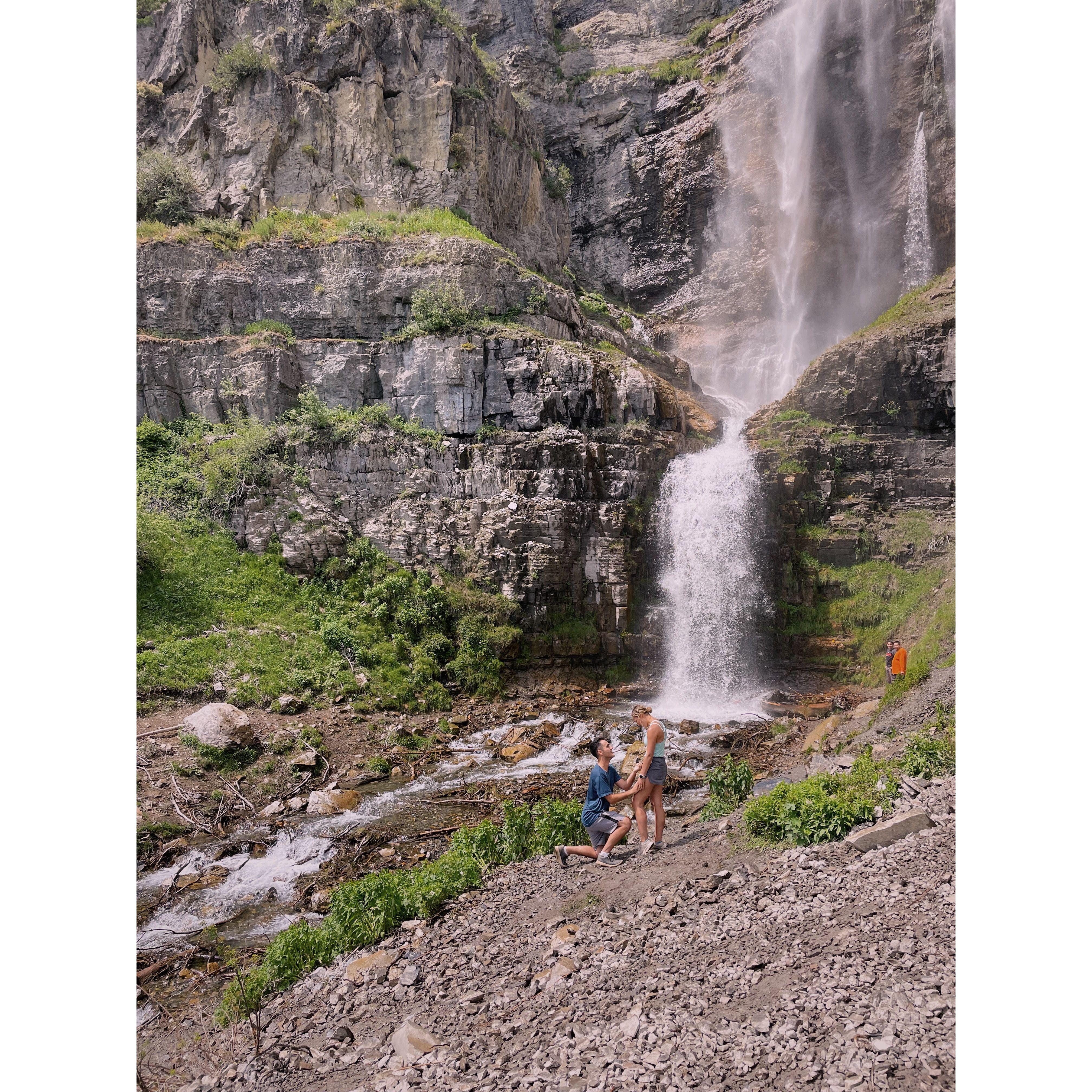 This is where Justin proposed in Utah!