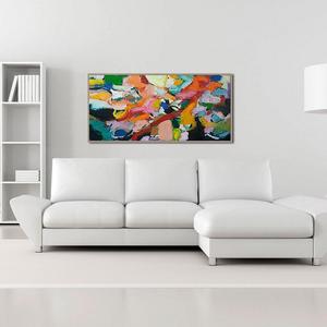 Brush of Color Abstract Giclée Framed Painting Print