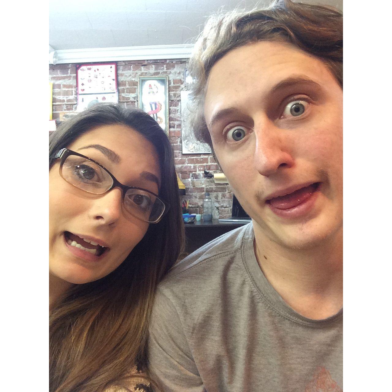 (2015) We start taking unserious photos. Like, all the time.