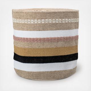 Textured Striped Basket
