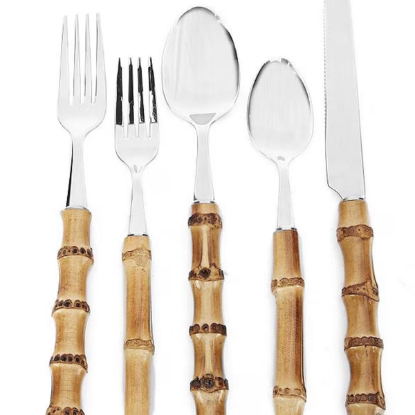 Southern Living 20-Piece Bamboo Flatware Set | Dillard's