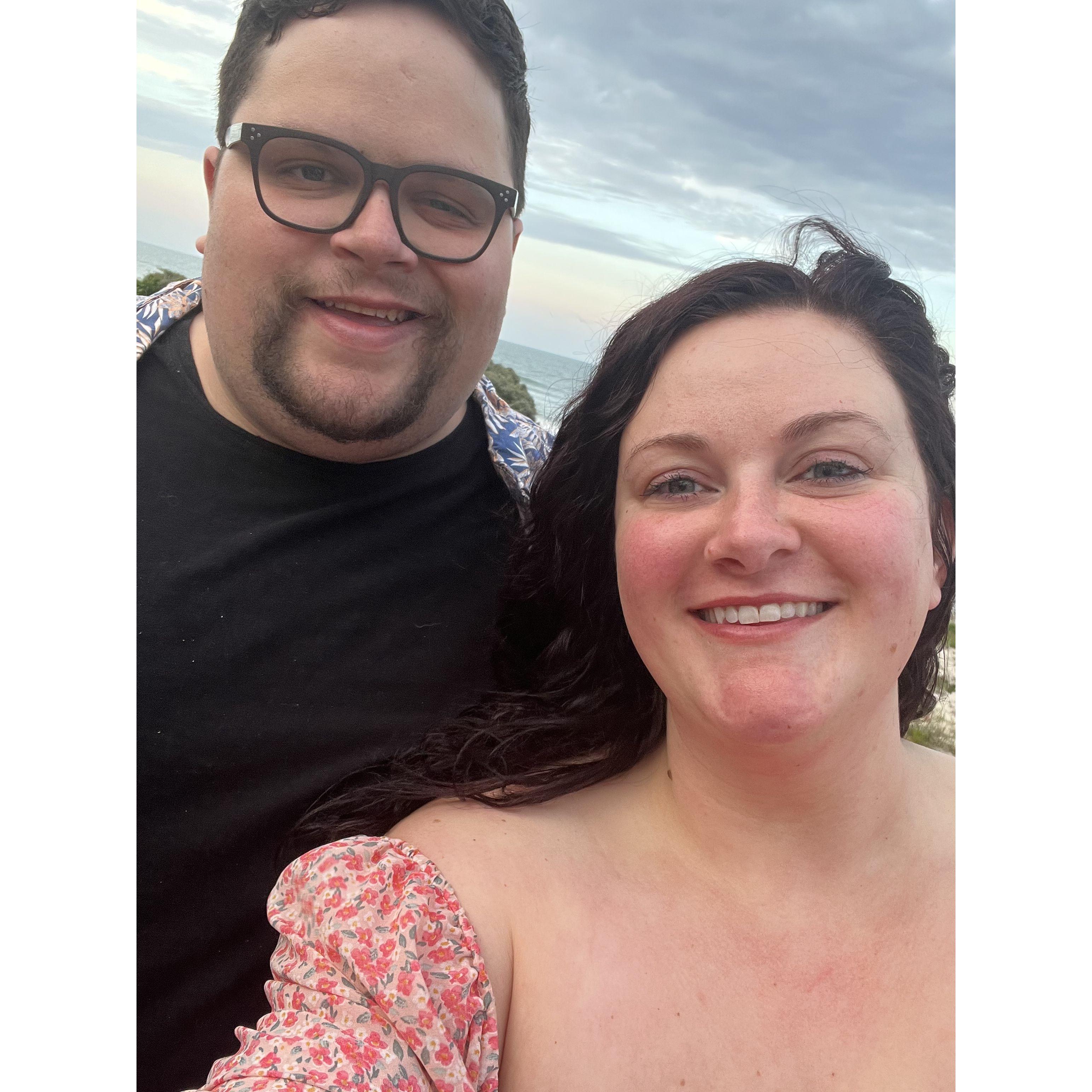Our first picture together being engaged