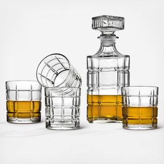 Radius 5-Piece Whiskey Decanter Set