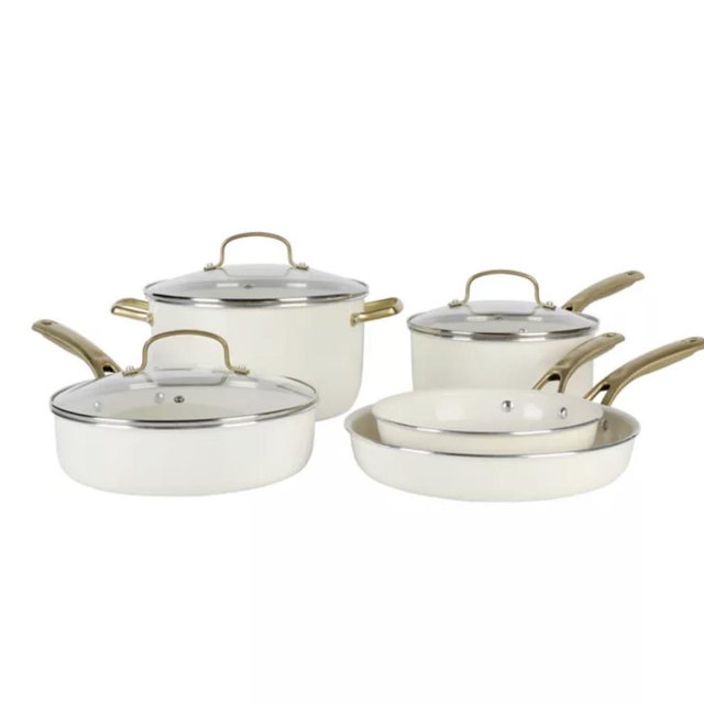8 Piece Ceramic Non Stick Cookware Set