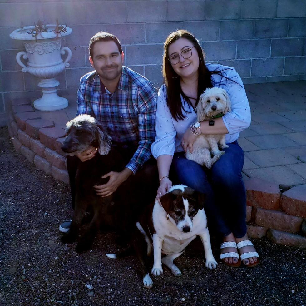 This was the last family photo we took before we lost our beloved Lucky.