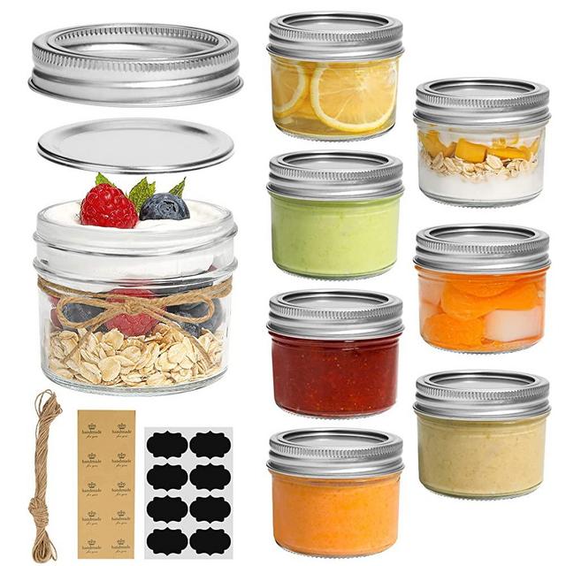 ComSaf Glass Food Storage Canisters with Lids Set of 3-30oz, BPA Free High Borosilicate Glass Cookies Jars with Sealing Bamboo Cover