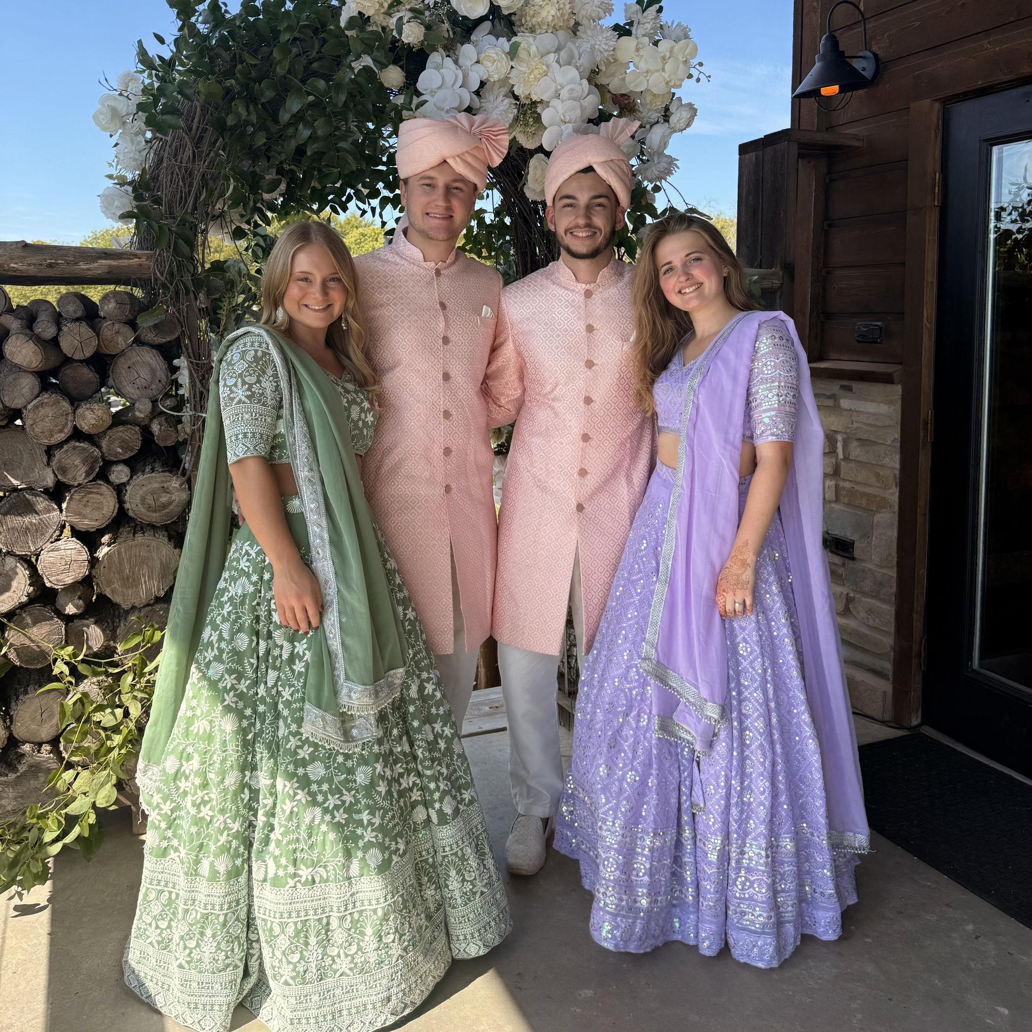 Josh was a groomsman in his friends Hindu wedding! Such a fun wedding weekend in Texas