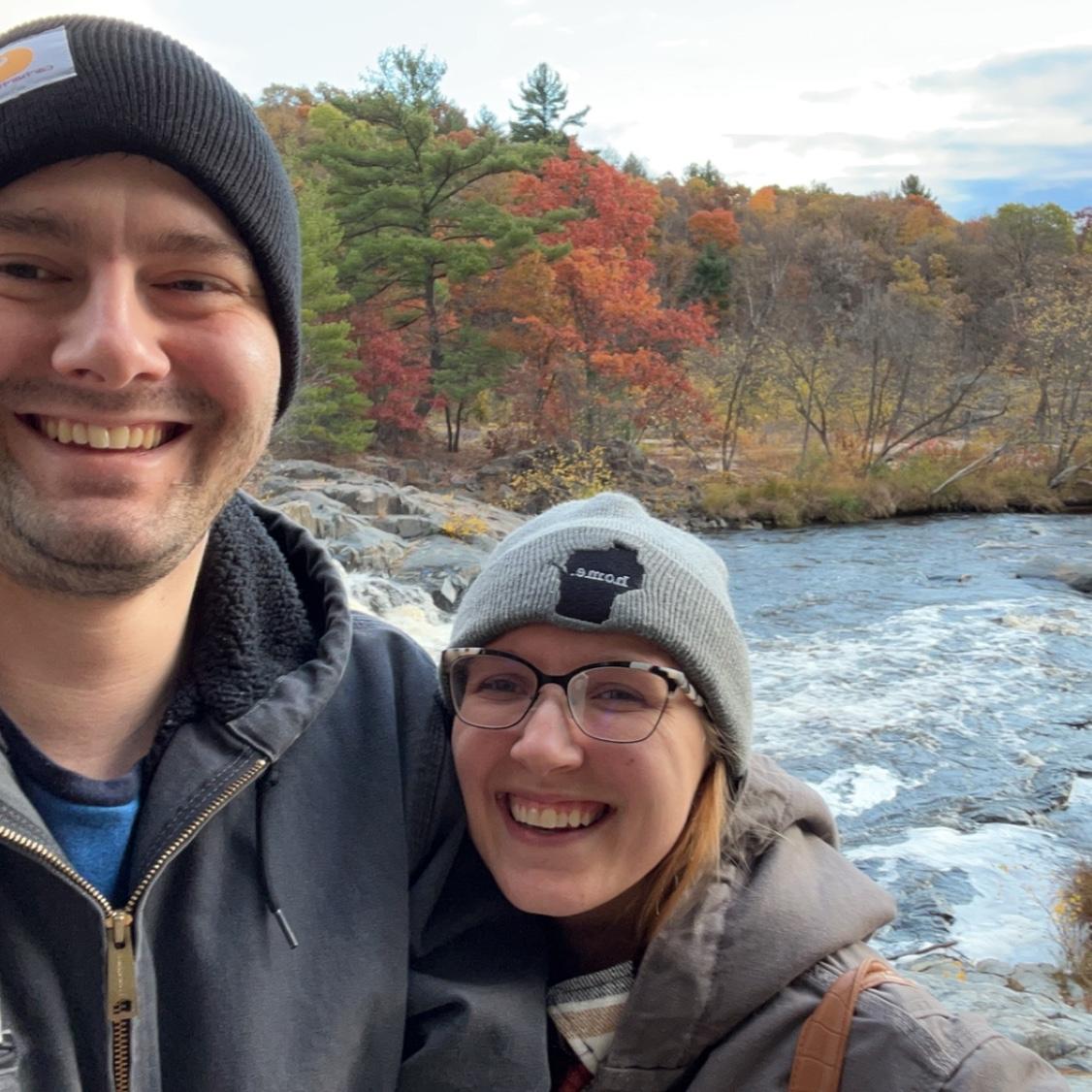 This is the day we got engaged! One of our favorite places, Big Falls!