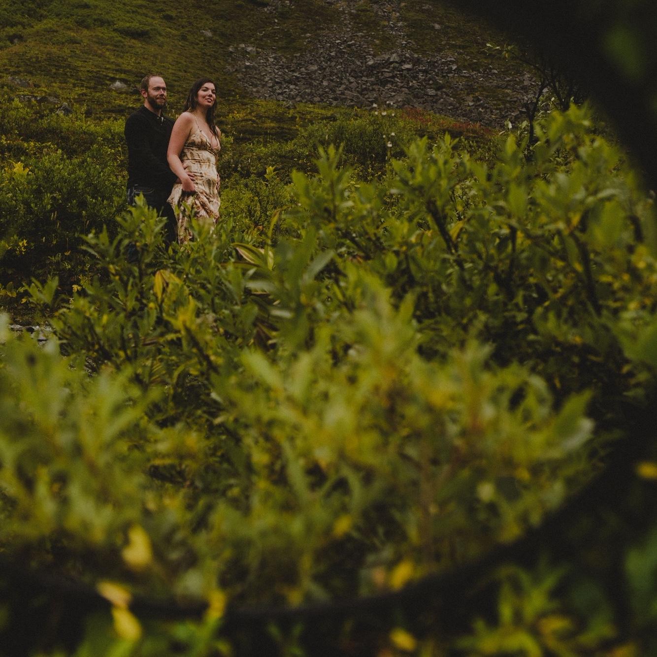 Our first couples photo shoot in Hatchers Pass - August 2024