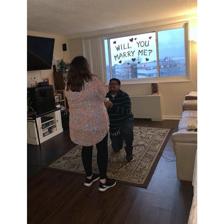 Ricky proposing!  February 2022