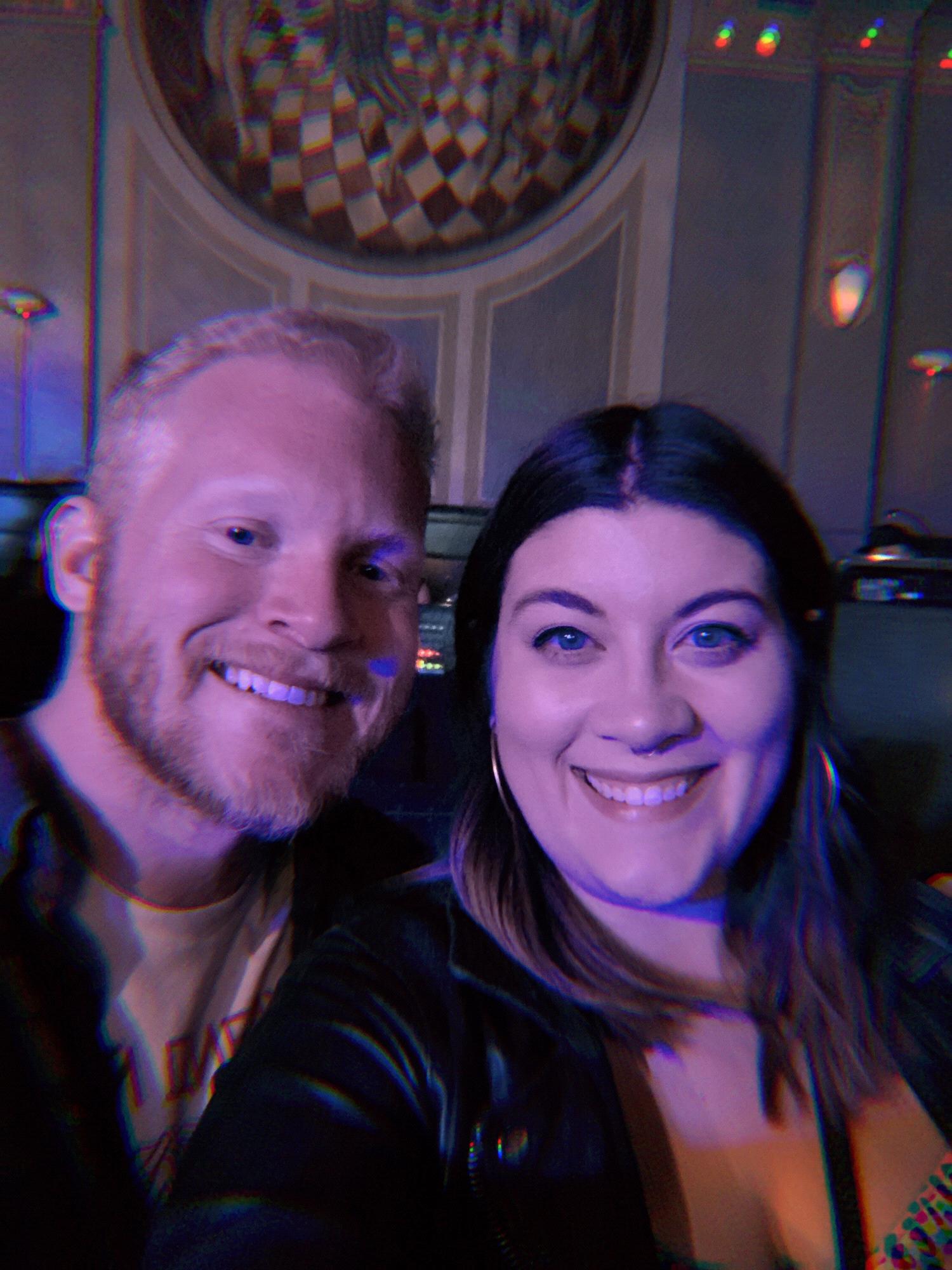 At a concert in Portland