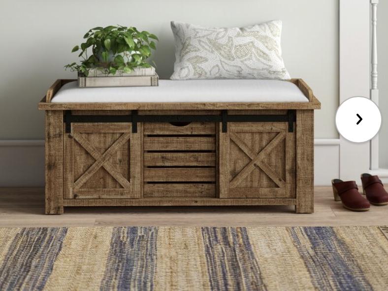 Gracie Oaks Djanira Storage Bench | Birch Lane