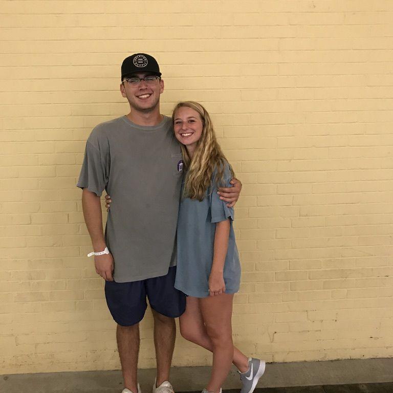 Our first photo together, circa September 2018