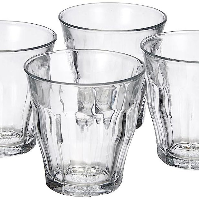 Duralex Picardie 1027AC04 Set of 4 Transparent Glass Tumblers, 25 cl