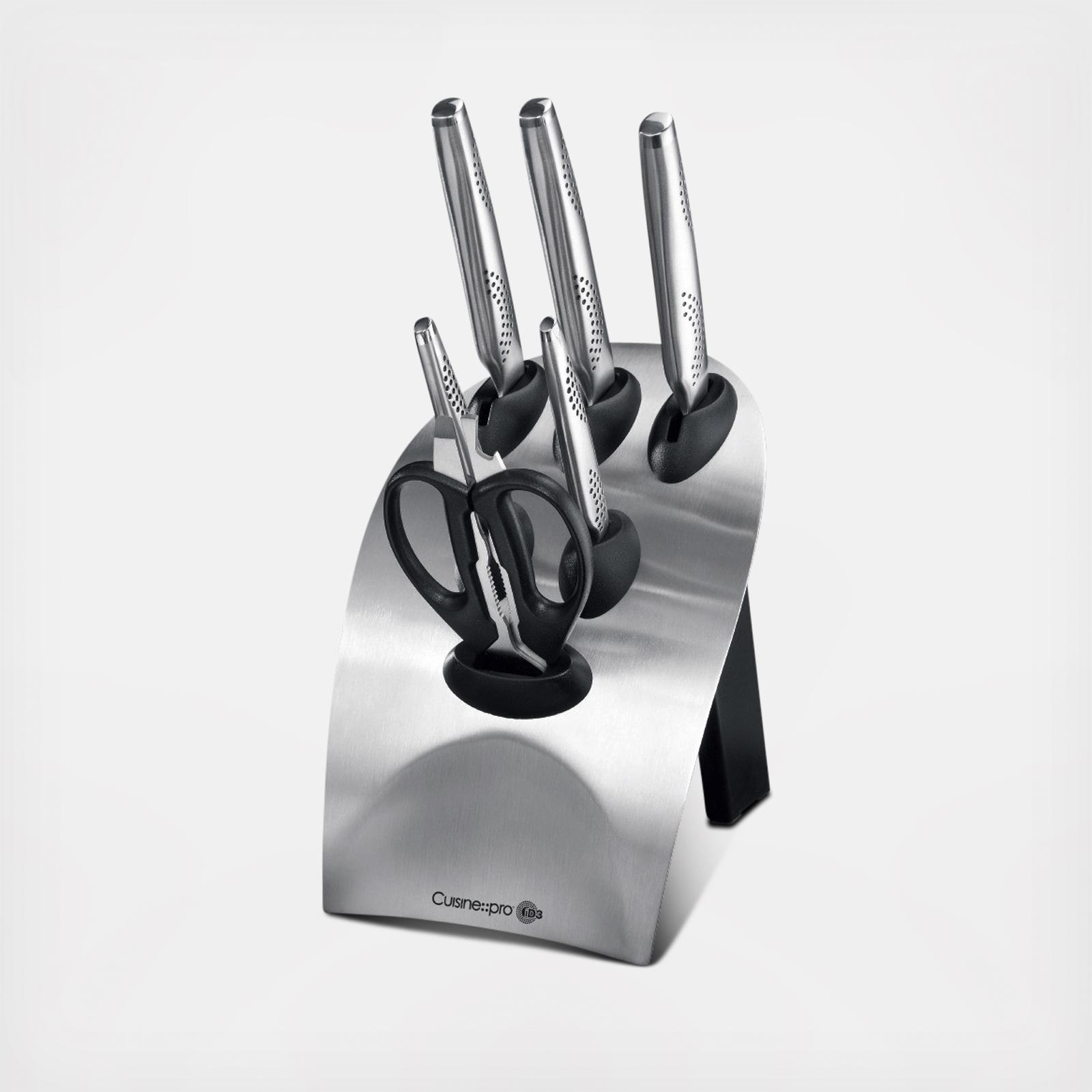 Cuisine::pro Damashiro Emperor Mokuzai 7-Piece Knife Block Set