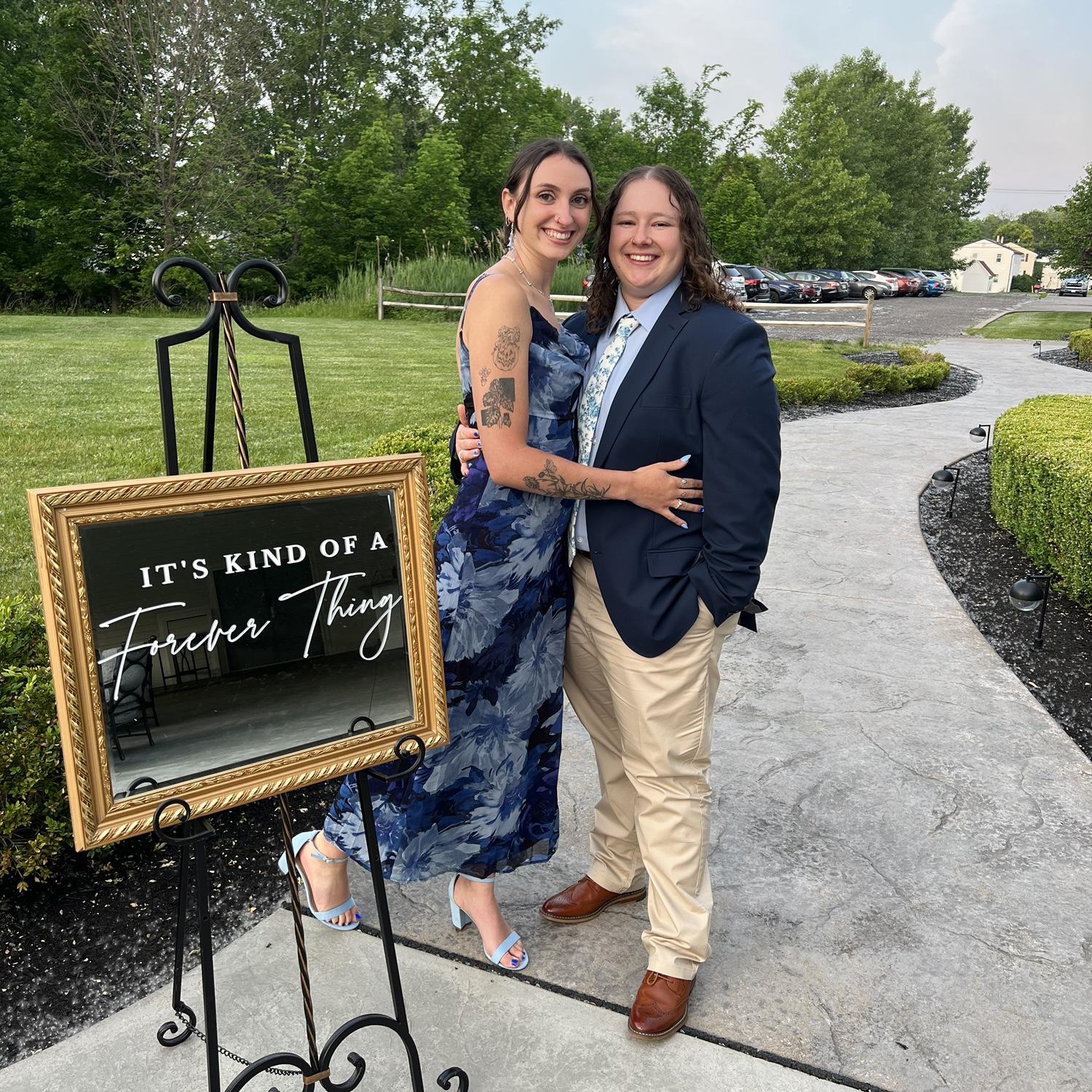 June 7, 2025: Celebrating Liv and Cody’s wedding! Last wedding we attended as girlfriends…