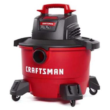 Craftsman 6 gal Corded Wet/Dry Vacuum 7.5 amps 120 V 3.5 HP