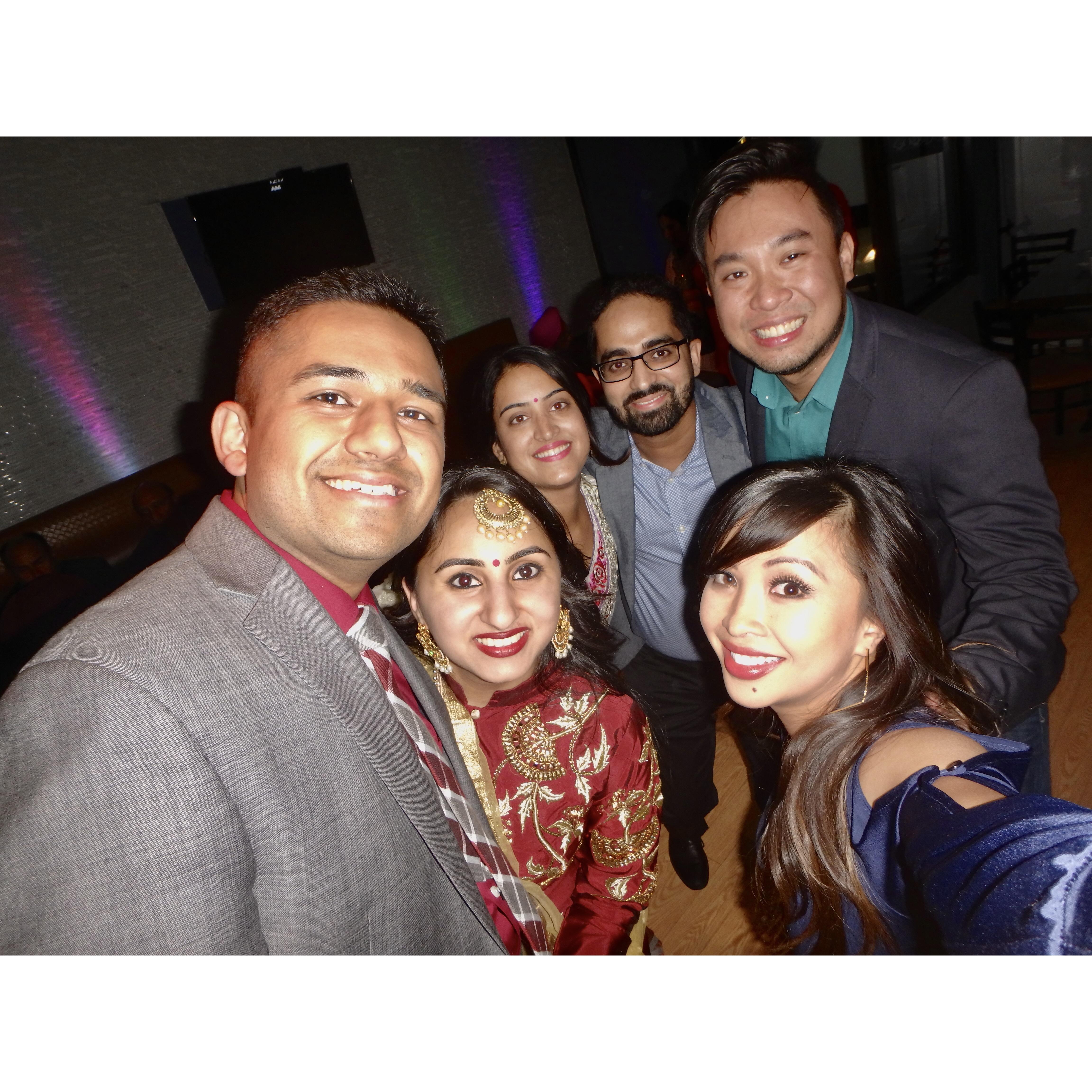 Celebrating our friends' first wedding anniversary.