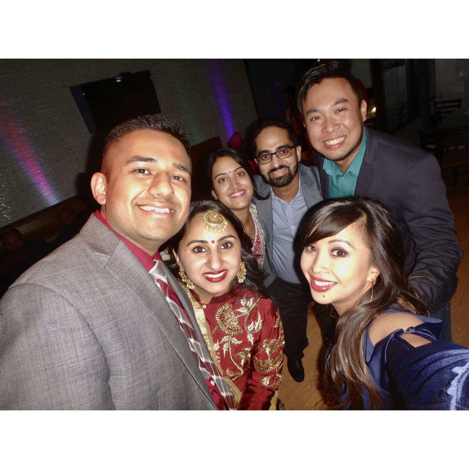 Celebrating our friends' first wedding anniversary.
