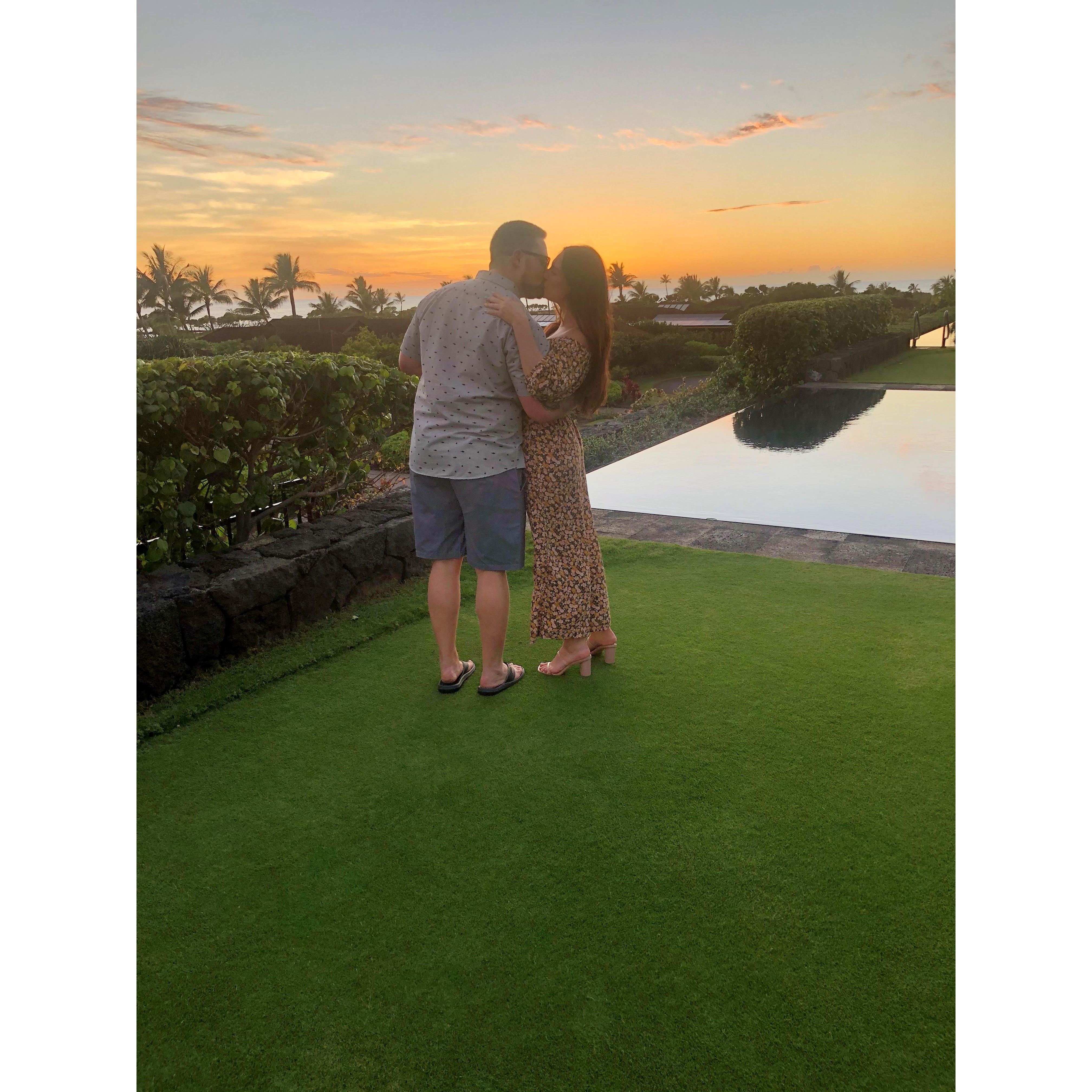 On our first trip to Hawaii in 2020.