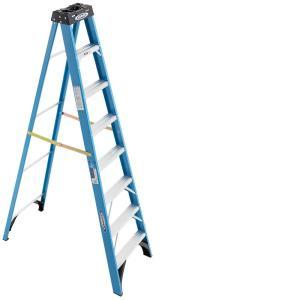 8 ft. Fiberglass Step Ladder with 250 lb. Load Capacity Type I Duty Rating