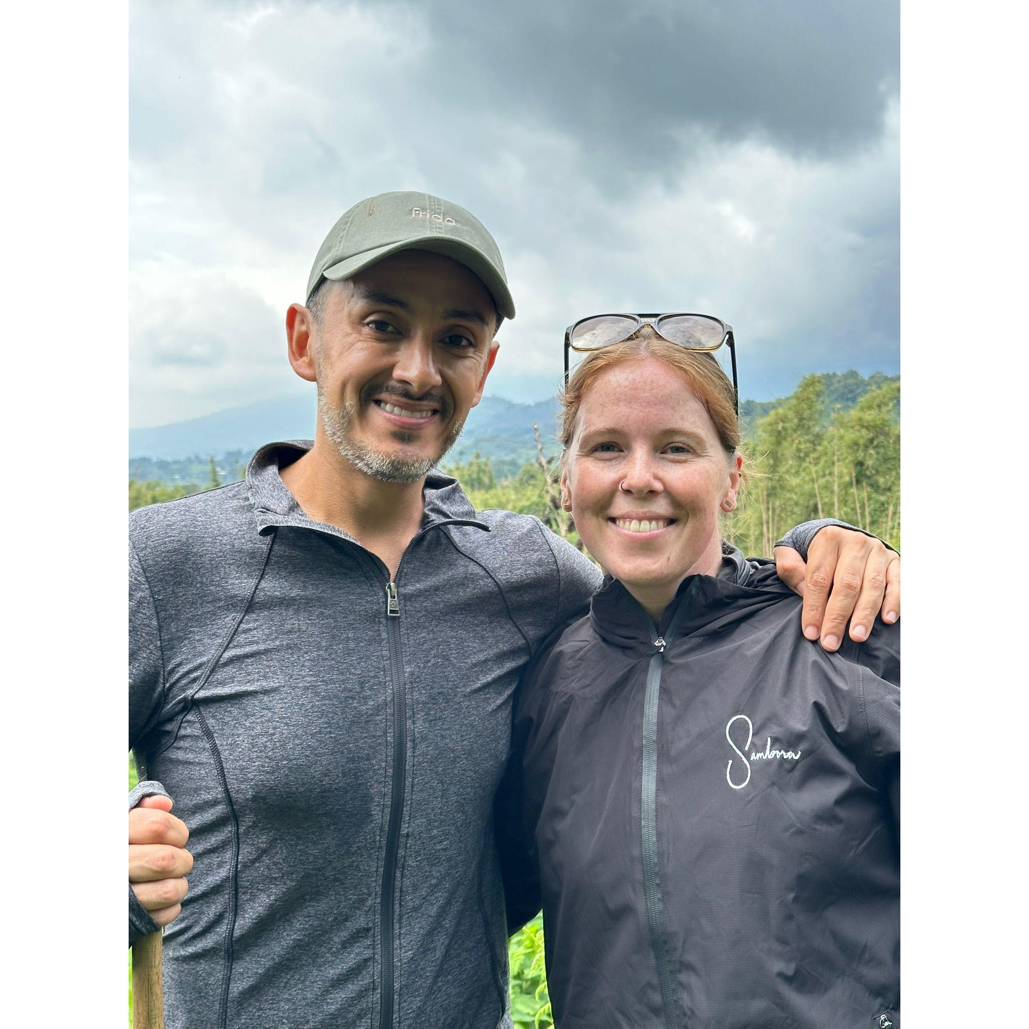 Hiking in Volcanoes National Park in Rwanda