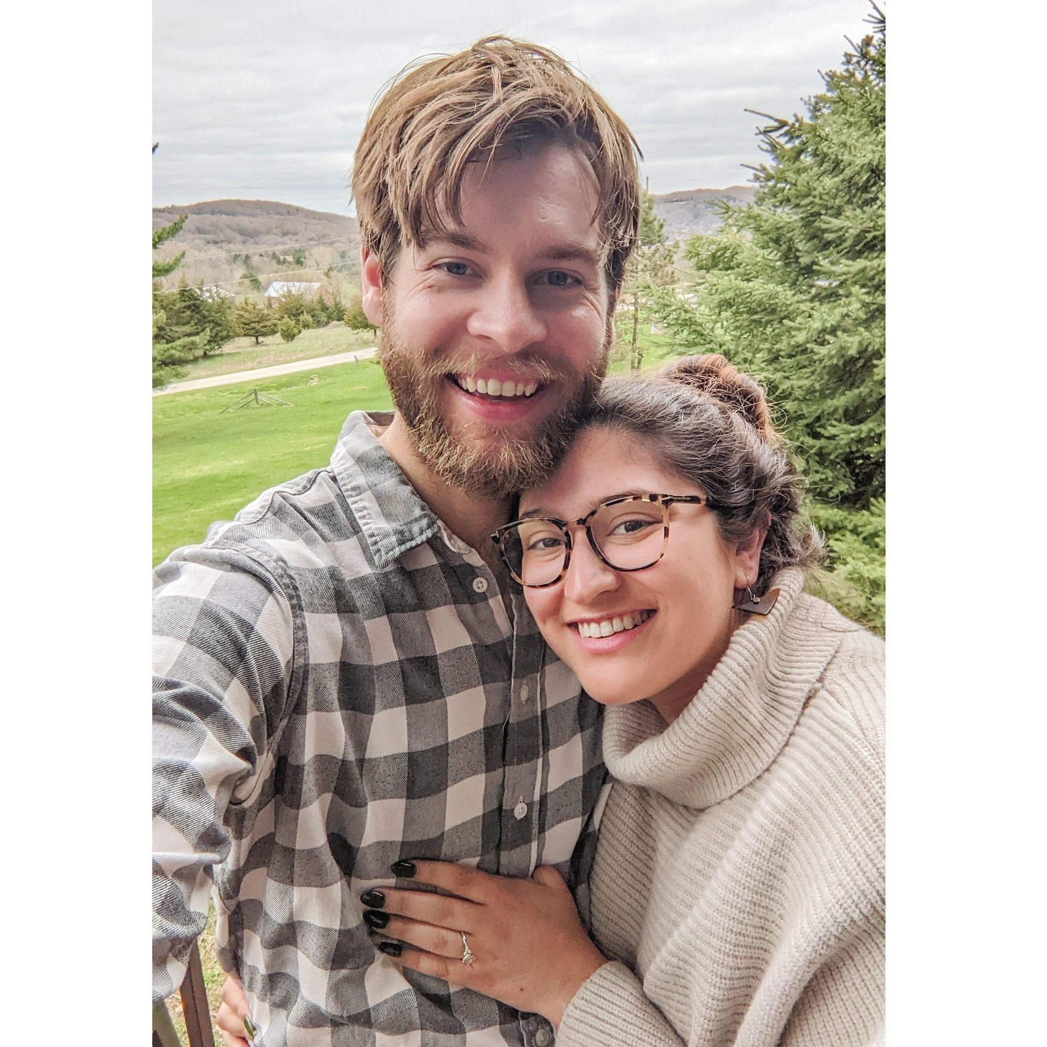 The moment we hard launched our engagement.