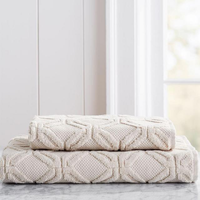 Blakely Organic Sculpted Hydrocotton Bath Towel, Neutral