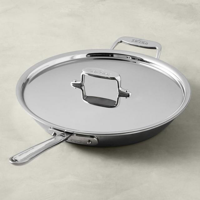 All-Clad d5 Stainless-Steel Deep Skillet, 12 1/2-Inch