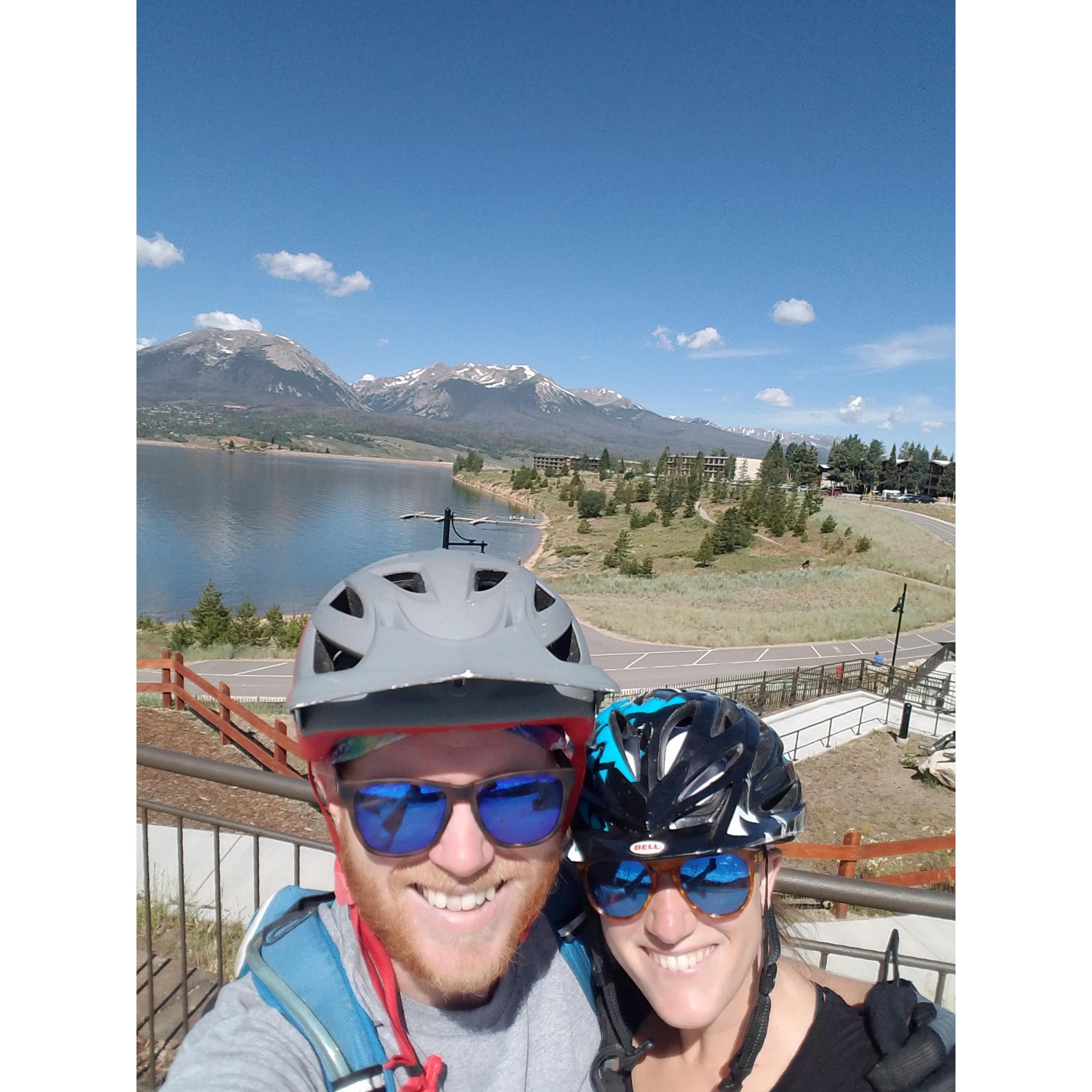 Biking around Lake Dillon, summer 2019