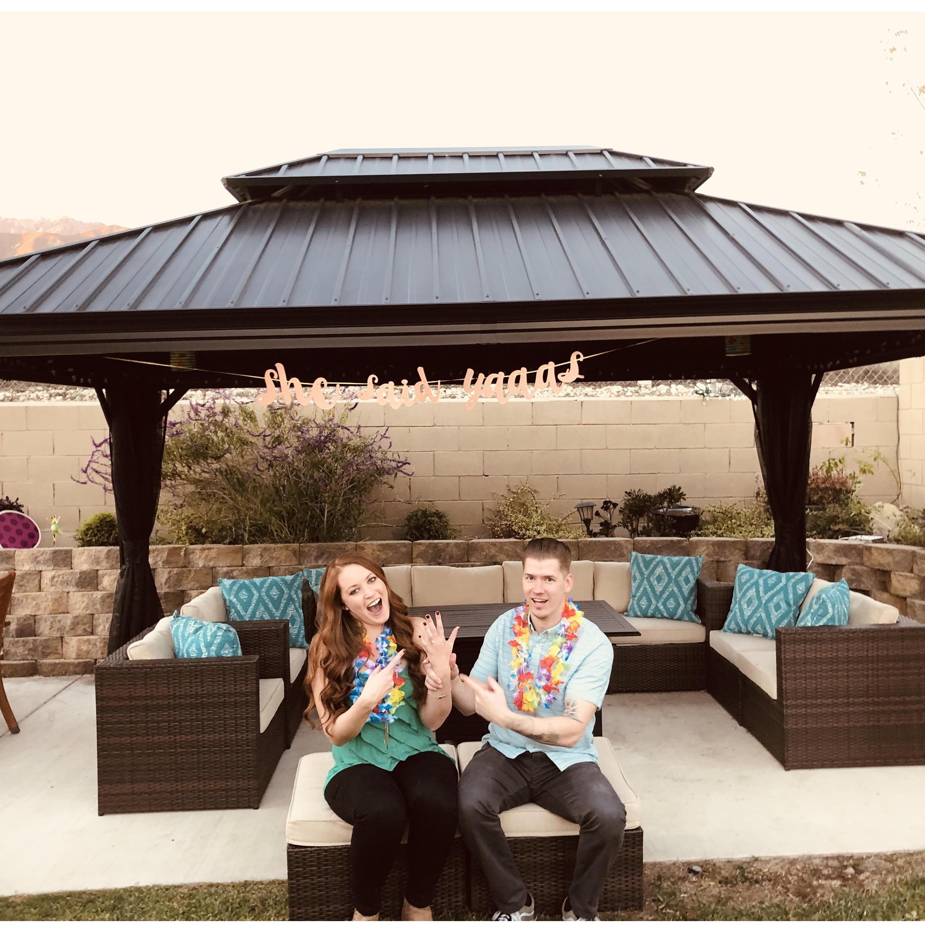 She said yes!