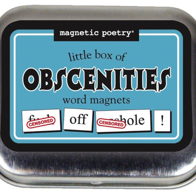 Magnetic Poetry - Little Box of Obscenities Kit - Words for Refrigerator - Write Poems and Letters on The Fridge - Made in The USA