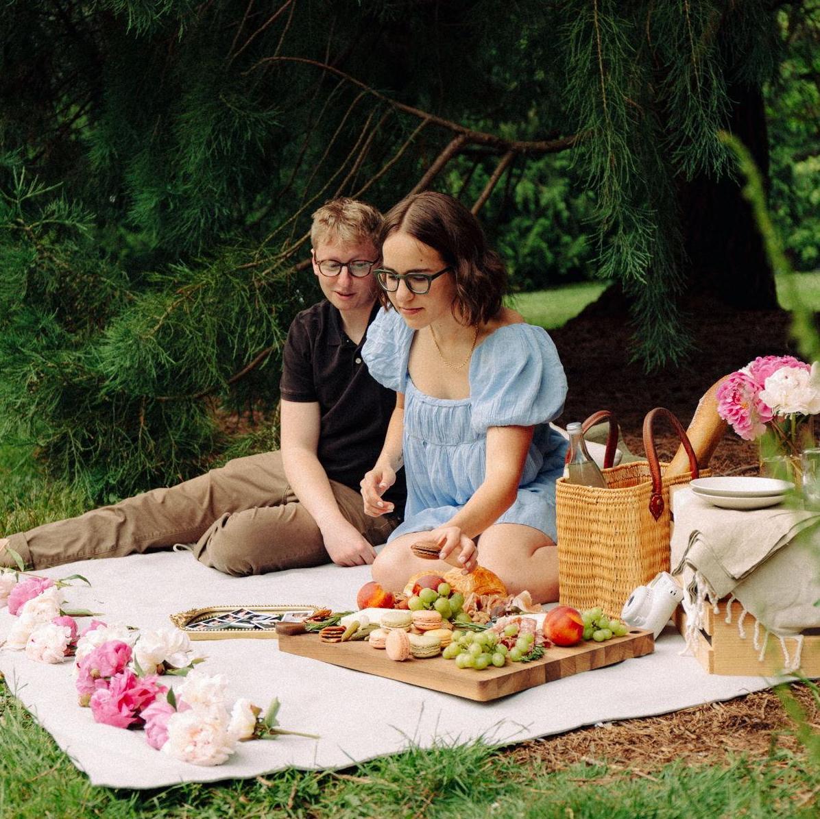 The picnic our friends set up for us after our engagement!