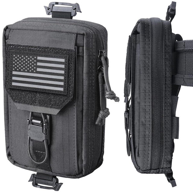 RXW MOLLE Accessories Phone Pouch Tactical Utility EDC Tool Holster Cellphone Holder for Vest & Duty Belt(Fits 4.5"-6.9" Gear)