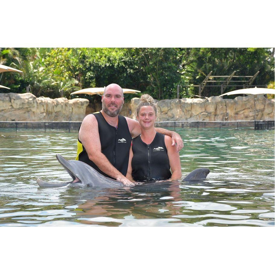 Spent the day swimming with dolphins. Shanna's favorite animal.