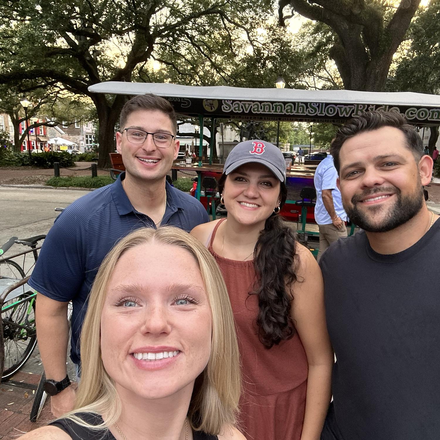 Line dancing in Savannah!