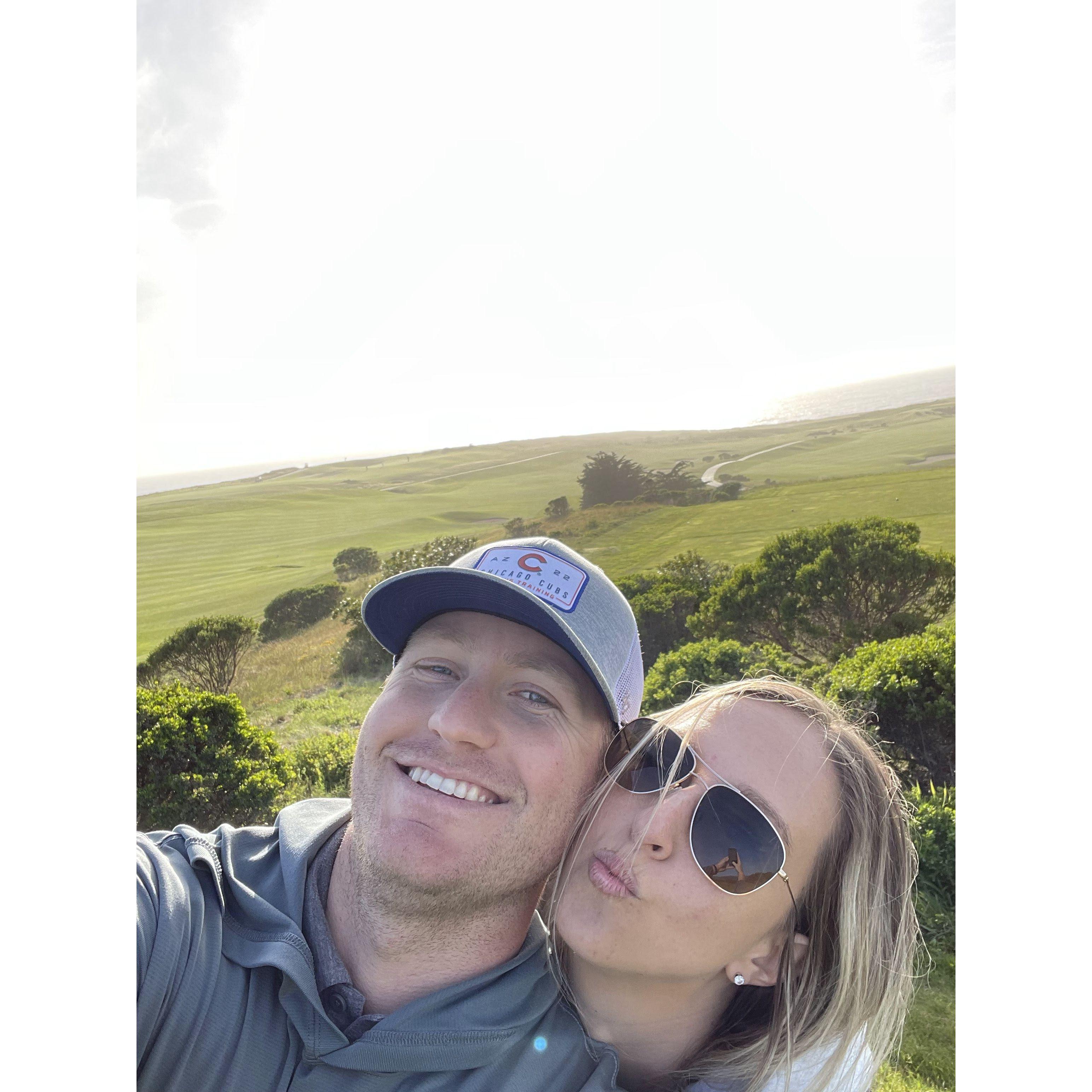 One of our favorite dates golfing in Half Moon Bay