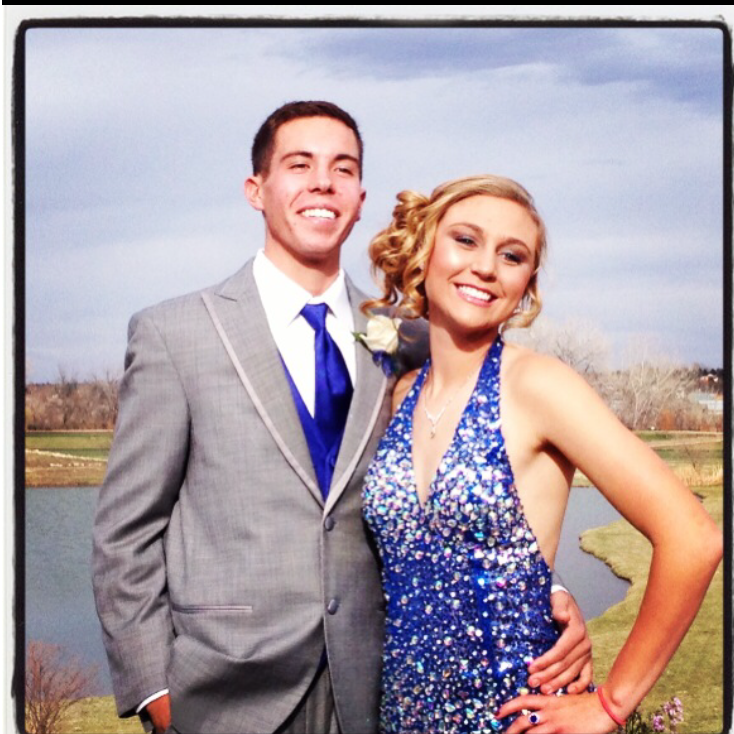 Tay and Connor at their senior prom!