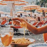 Enjoy the beach clubs in Positano