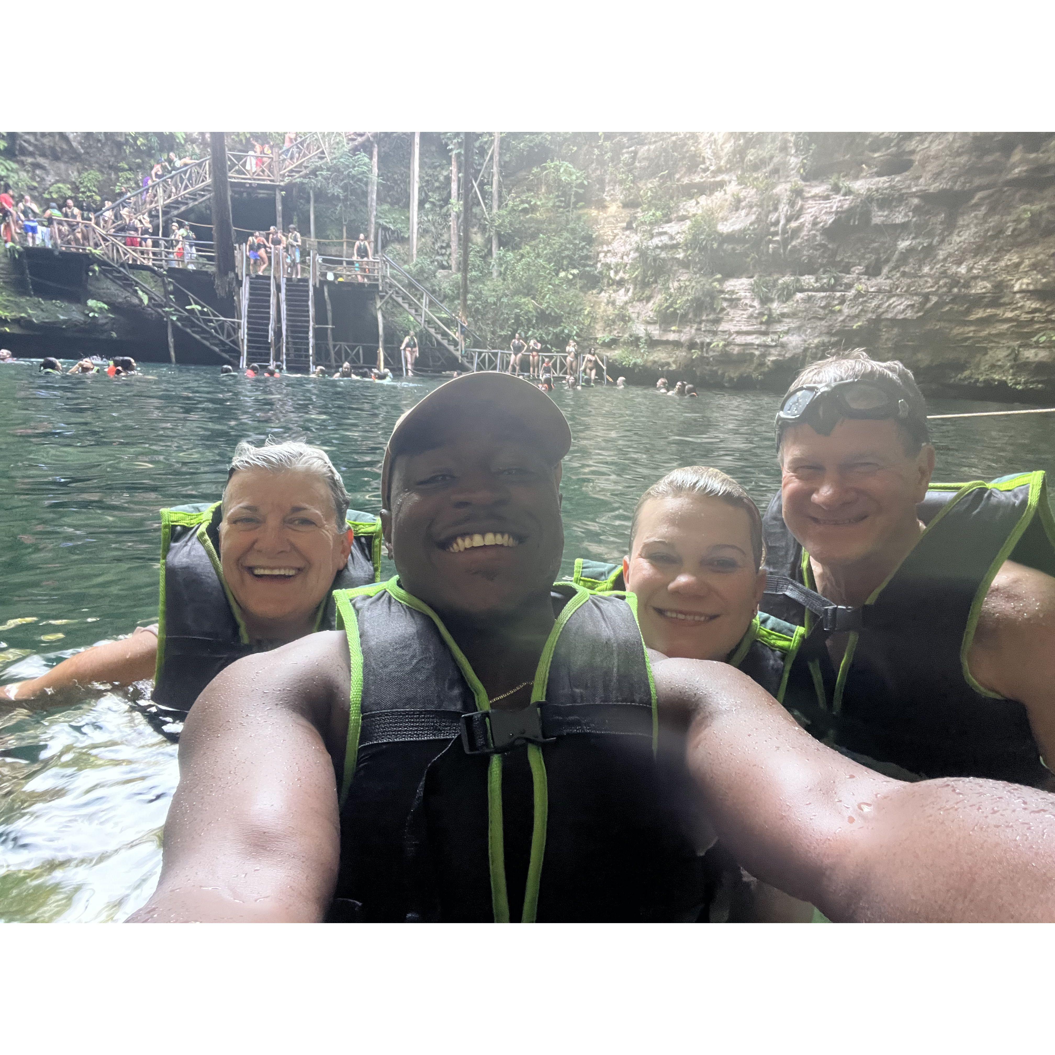 Selfie in the Cenotes of TULUM!