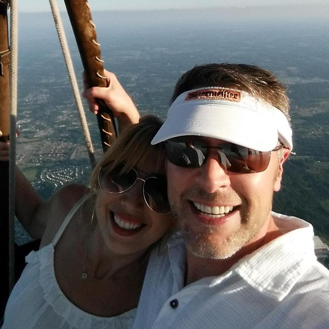 the extremely cool hot air balloon ride!