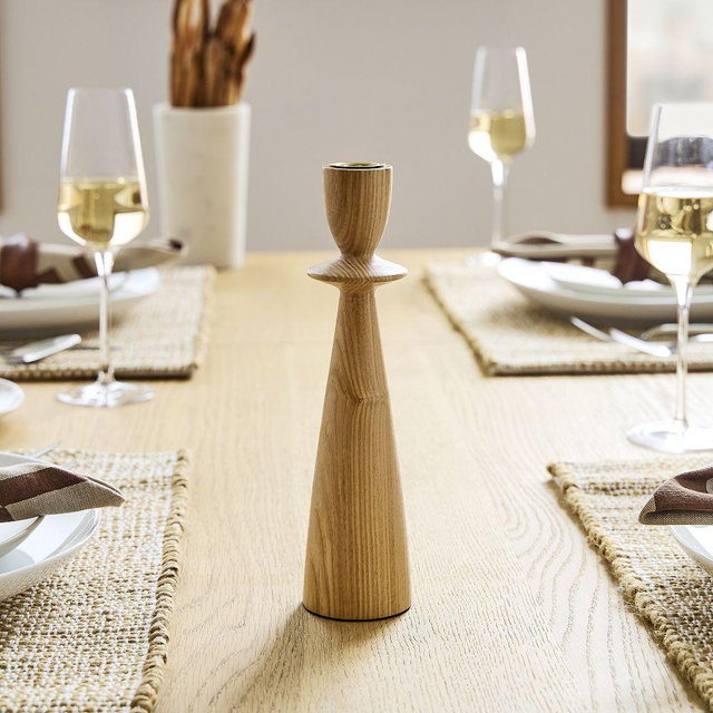 Tira Wood Taper Holder, Light Ash, Large