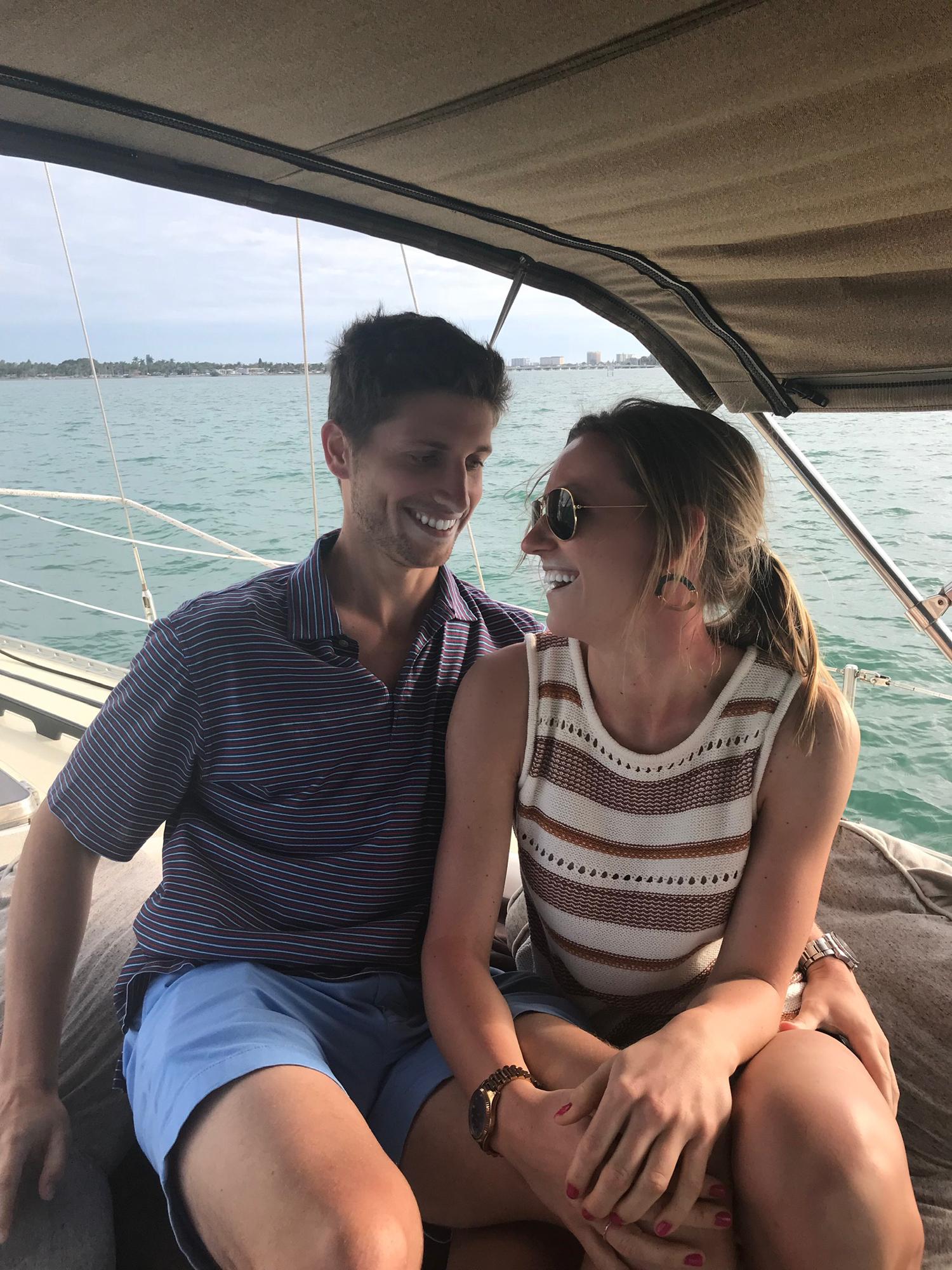 March 2019 - our first, but not last sailboat ride in Florida.