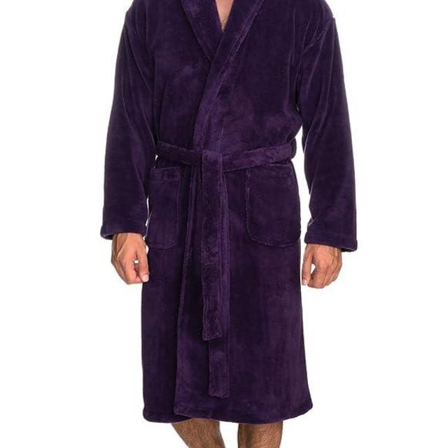 TowelSelections Men's Super Soft Plush Bathrobe Fleece Spa Robe