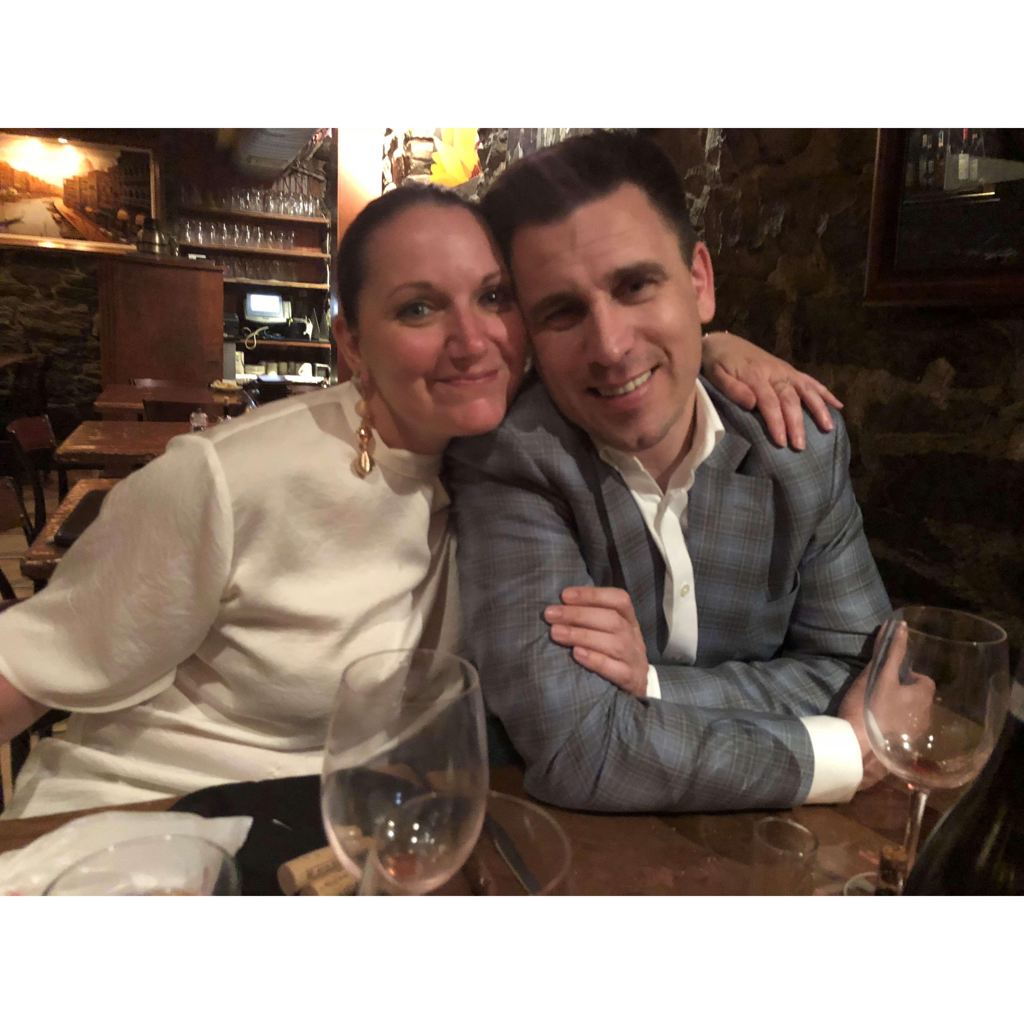 First date ~ without knowing it was our first date! When I was trying to "woo" him  ; ) 