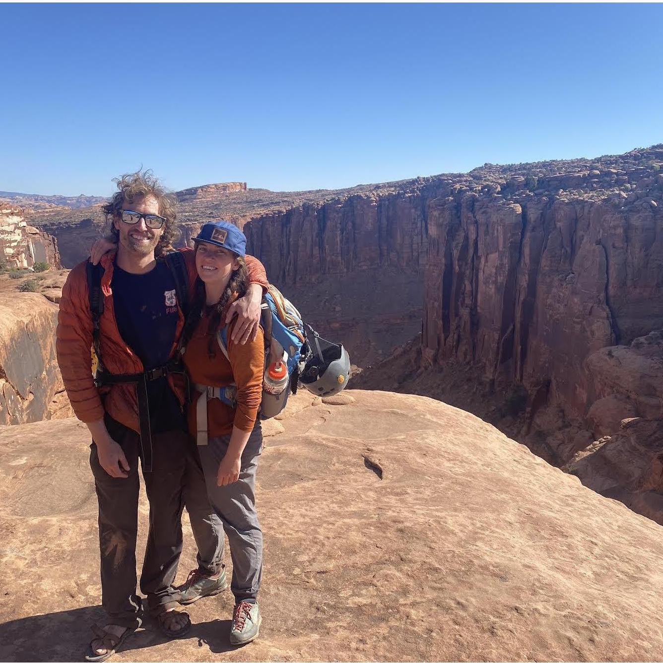 Fall 2022: Granary Canyon (Fun fact: Emelie has a photo with her dad in the exact same spot from 2011)