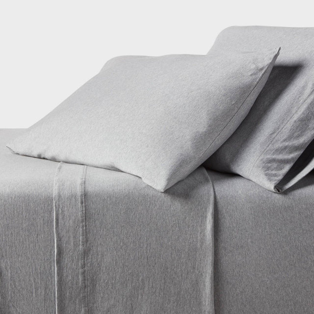 Full Cotton Jersey Sheet Set Heather Gray - Threshold™