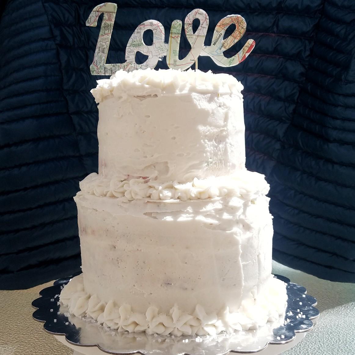 It wouldn't have felt right to me (Alana) letting anyone else bake our wedding cake. It was a bit of a labor of love, but so worth it.