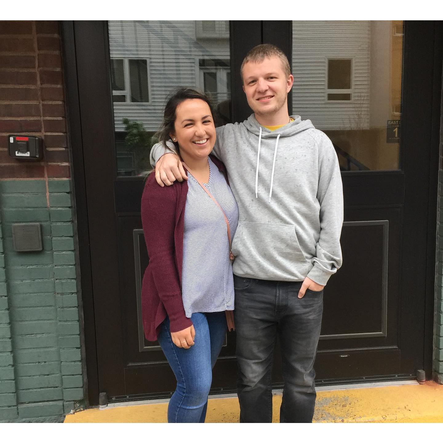 First picture together! We were literal babies.